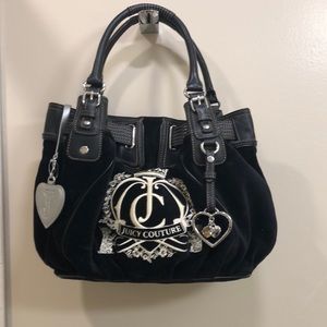 Authentic Juicy Couture black shoulder bag